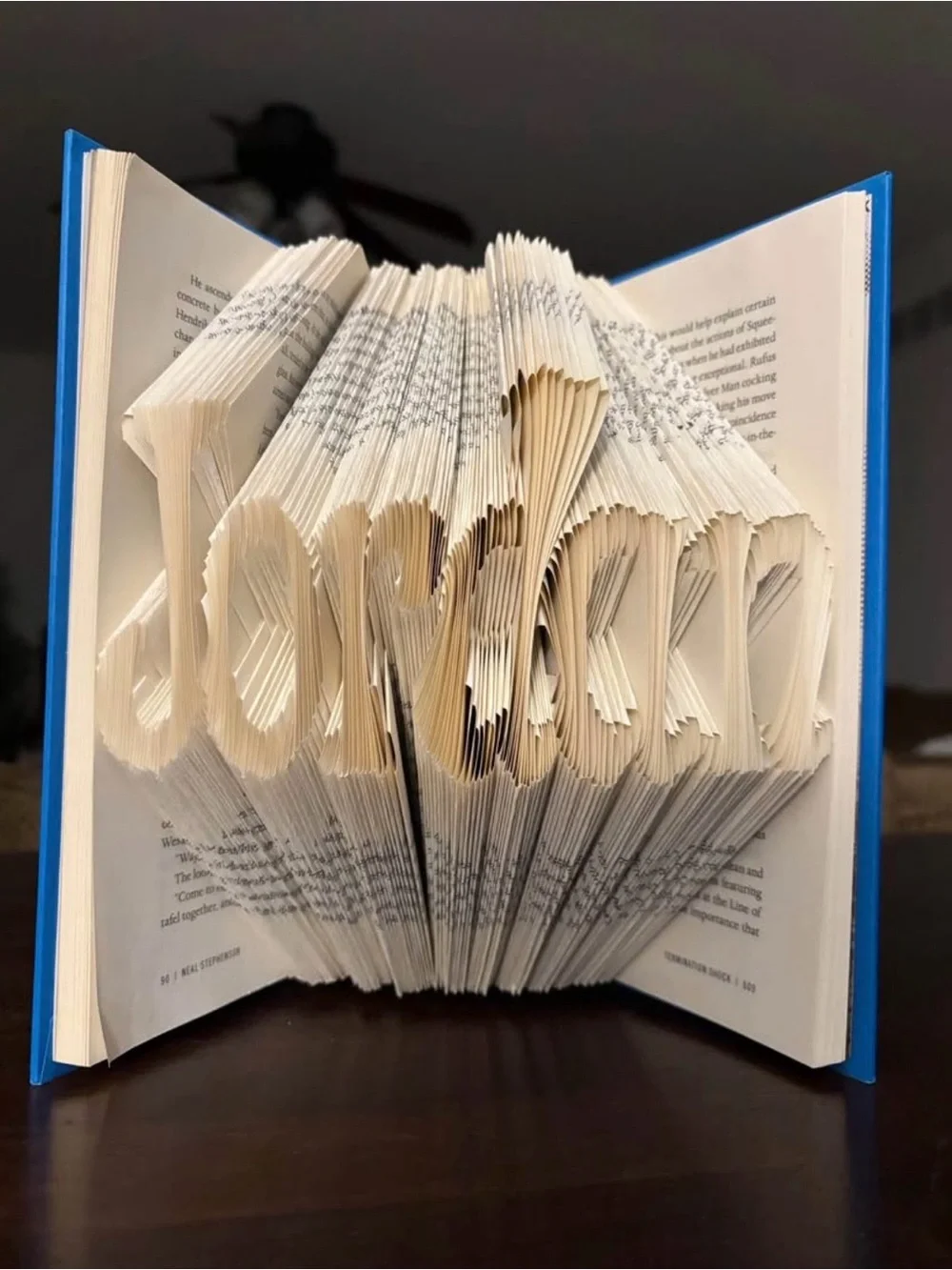 Custom Designed Hand-Folded Book Art - Anniversary - Birthday - Wedding Gifts